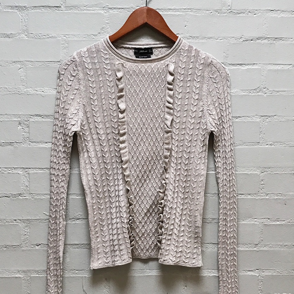 Zara Silver Italian Yarn Sweater